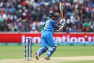 BIRMINGHAM, ENGLAND - JUNE 04: Shikhar Dhawan of India plays to fine leg during the ICC Champions Trophy match between India and Pakistan at Edgbaston on June 4, 2017 in Birmingham, England.  (Photo by Michael Steele/Getty Images)